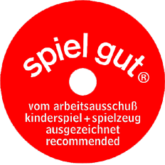 spiel gut ® vom Arbeitsausschuß Kinderspiel + Spielzeug ausgezeichnet recommended - spiel gut logo